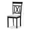 Baxton Studio Rosie Grey Upholstered and Espresso Brown Finished Dining Chair, PK2 149-8960 - alternate 7